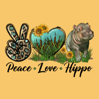 Peace Love Hippo Vintage Hoodie | Teevron