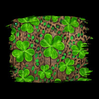 St Patrick's Day Shamrock And Leopard Distressed Premium Sweatshirt | Teevron