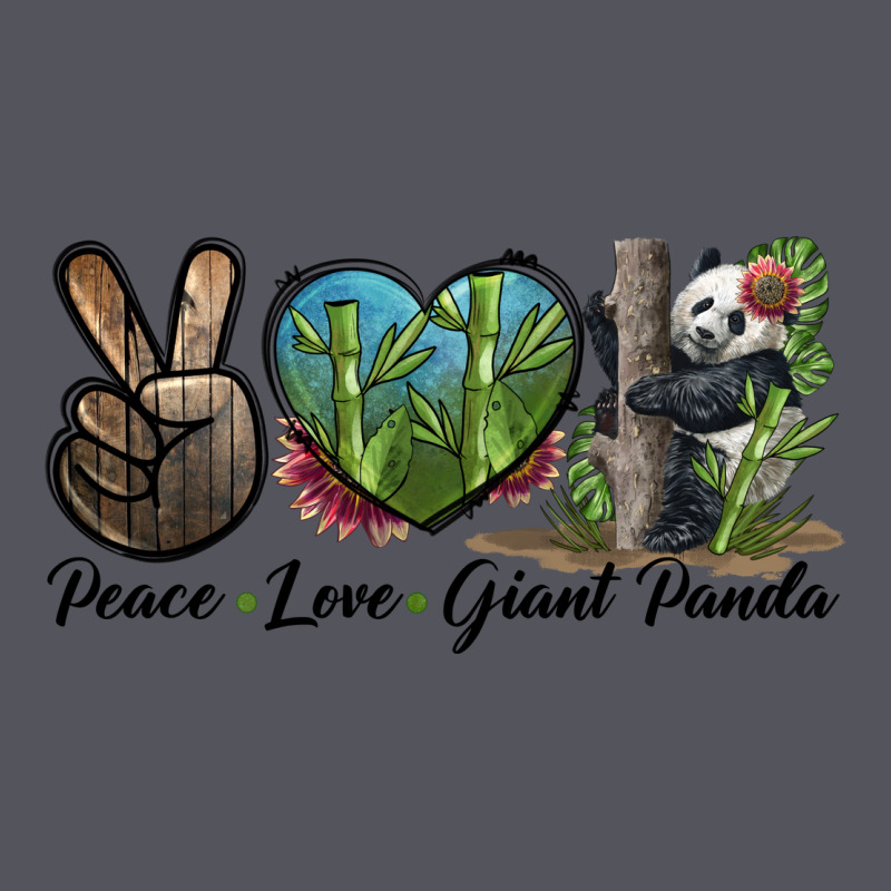 Peace Love Giant Panda Vintage Hoodie by LillyAllenDesigns | Teevron