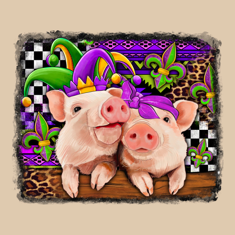 Mardi Gras Western Leopard Pigs Heavyweight Sweatshirt by Jasminsmagicworld | Teevron