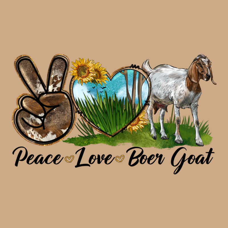 Peace Love Boer Goat Vintage Hoodie by LillyAllenDesigns | Teevron