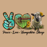 Peace Love Hampshire Sheep Vintage Hoodie | Teevron