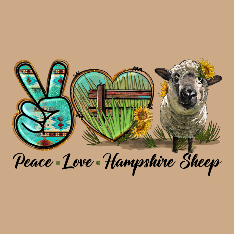 Peace Love Hampshire Sheep Vintage Hoodie by LillyAllenDesigns | Teevron