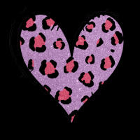 Glitter Purple Leopard Heart Urban Hoodie | Teevron