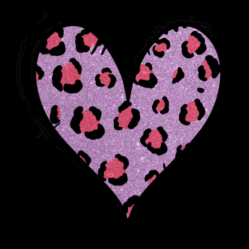 Glitter Purple Leopard Heart Urban Hoodie by Jasminsmagicworld | Teevron