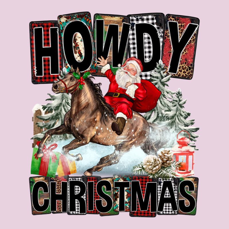 Howdy Christmas Rodeo Santa Ladies Tee by FaDigitalArtStudio | Teevron