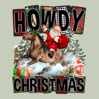 Howdy Christmas Rodeo Santa Ladies Tee | Teevron