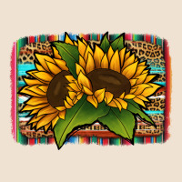 Sunflower Serape Leopard Background Urban Heavy Tee | Teevron
