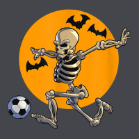 Skeleton Soccer Player Funny Halloween Blood Moon Long Sleeve Tee | Teevron