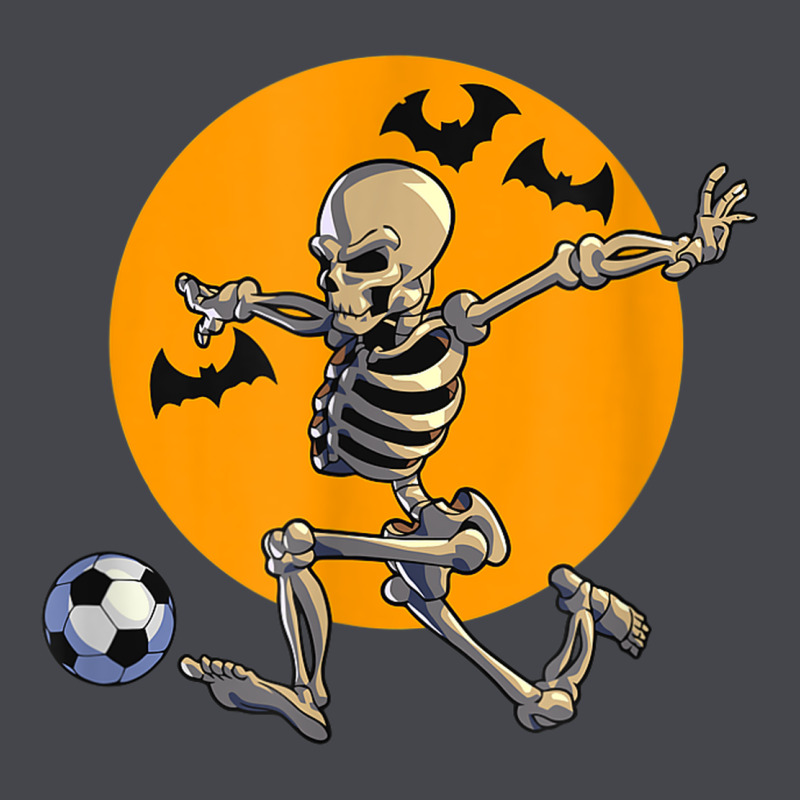 Skeleton Soccer Player Funny Halloween Blood Moon Long Sleeve Tee by DesignPulse | Teevron