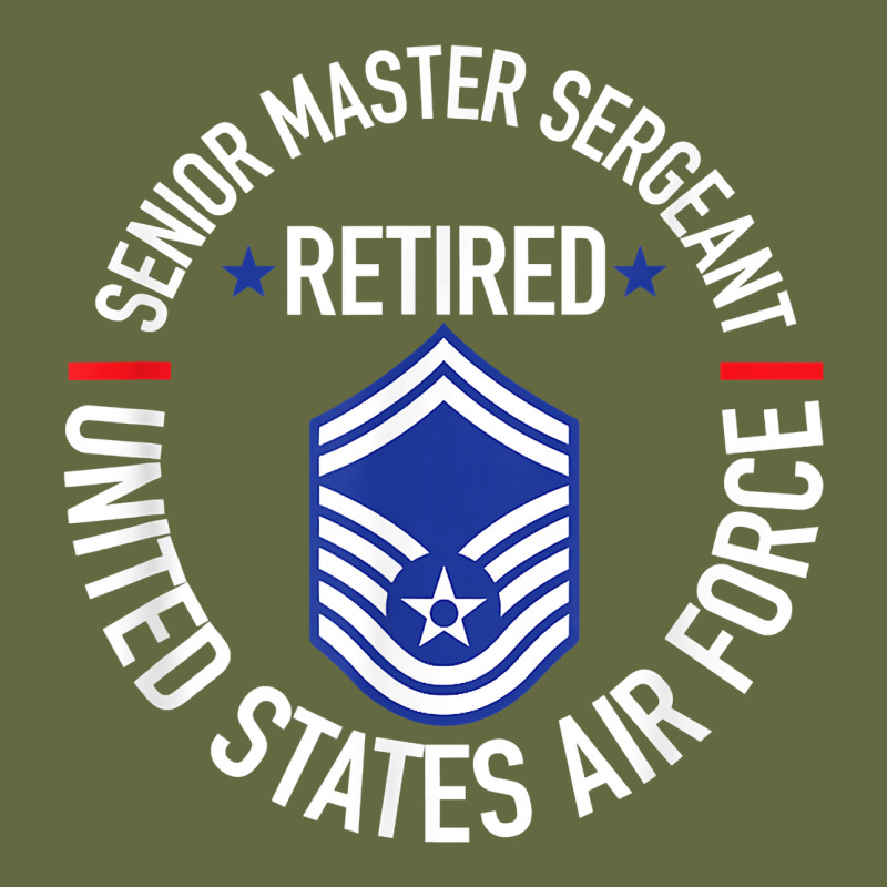 Senior Master Sergeant Retired Air Force Retirement Gifts T Shirt Long Sleeve Tee by DesignPulse | Teevron
