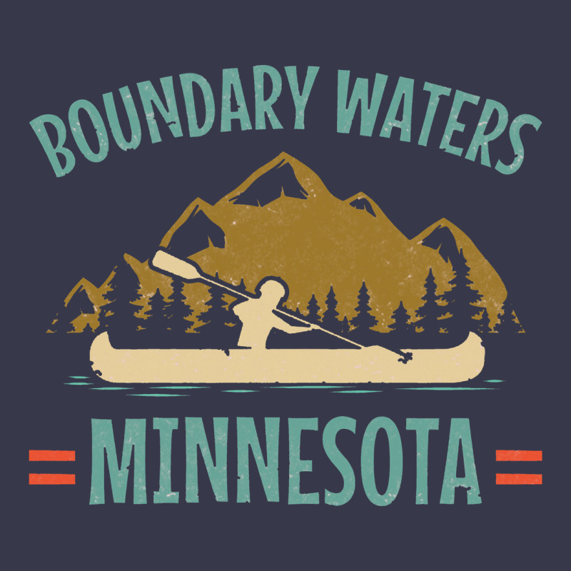 Retro Boundary Waters Canoe Minnesota Long Sleeve Tee by DesignPulse | Teevron