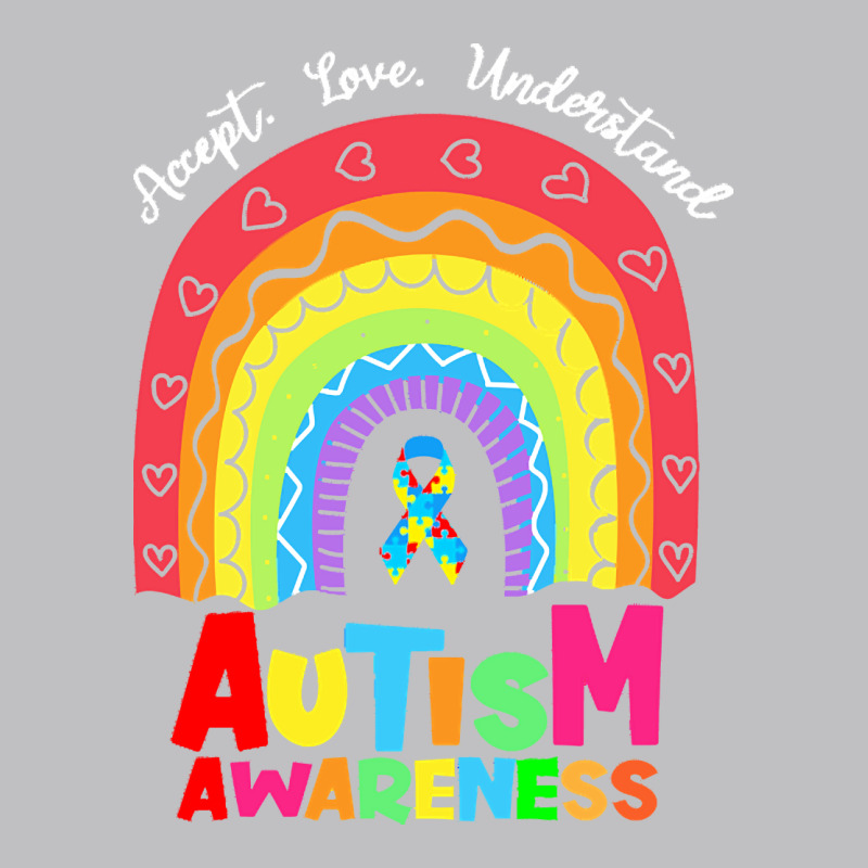 Autism Awareness Month T  Shirt Autism Awareness Rainbow Accept Unders Long Sleeve Tee by DesignPulse | Teevron