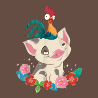 Moana Heihei Rooster Pua Flowers Graphic Long Sleeve Tee | Teevron