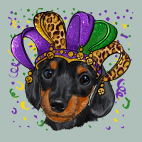 Mardi Gras Hat Dachshund Puppy Heavyweight Hoodie | Teevron