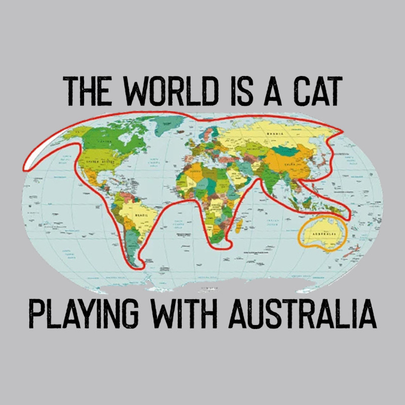 The World Is A Cat Playing With Australia 2020 Shirt Long Sleeve Tee by PixelWave | Teevron