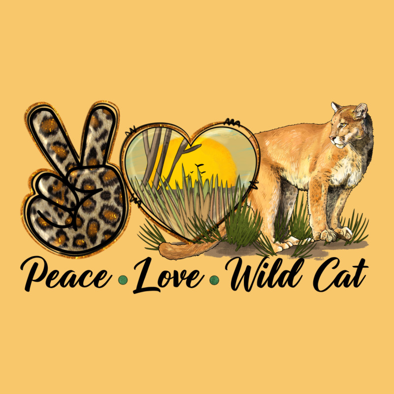 Peace Love Wild Cat Vintage Hoodie by LillyAllenDesigns | Teevron