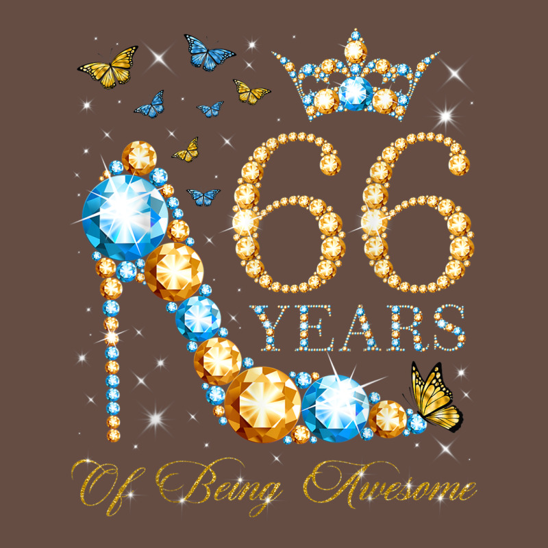 66th Birthday 66 Years Of Being Awesome 66 Years Old Woman Long Sleeve Tee by PixelWave | Teevron