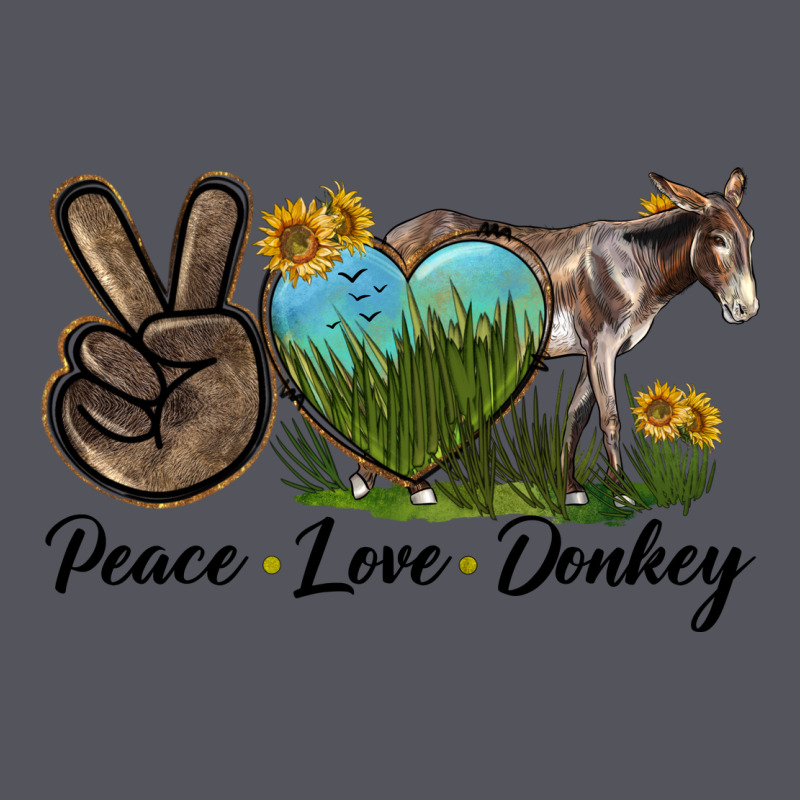 Peace Love Donkey Vintage Hoodie by LillyAllenDesigns | Teevron
