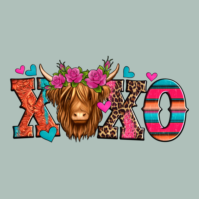 Xoxo Valentine's Day Highland Cow Heavyweight Hoodie by Jasminsmagicworld | Teevron