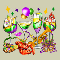 Mardi Gras Wine Glasses Olivia Heavy Core Tee | Teevron
