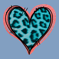 Blue Leopard Heart Urban Hoodie | Teevron