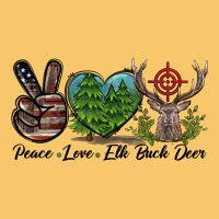 Peace Love Elk Buck Deer Vintage Hoodie | Teevron