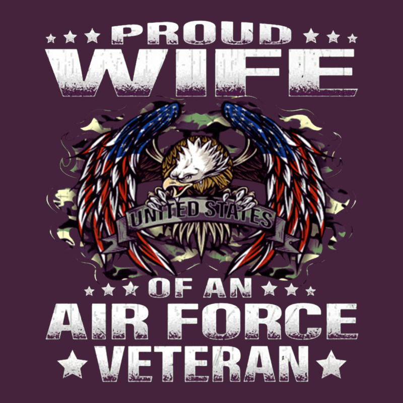 Proud Wife Of An Air Force Veteran Military Vet Spouse Gifts Premium M Long Sleeve Tee by Craftify | Teevron