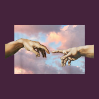 Creation Of Adam Hands Aesthetic T Shirt Long Sleeve Tee | Teevron