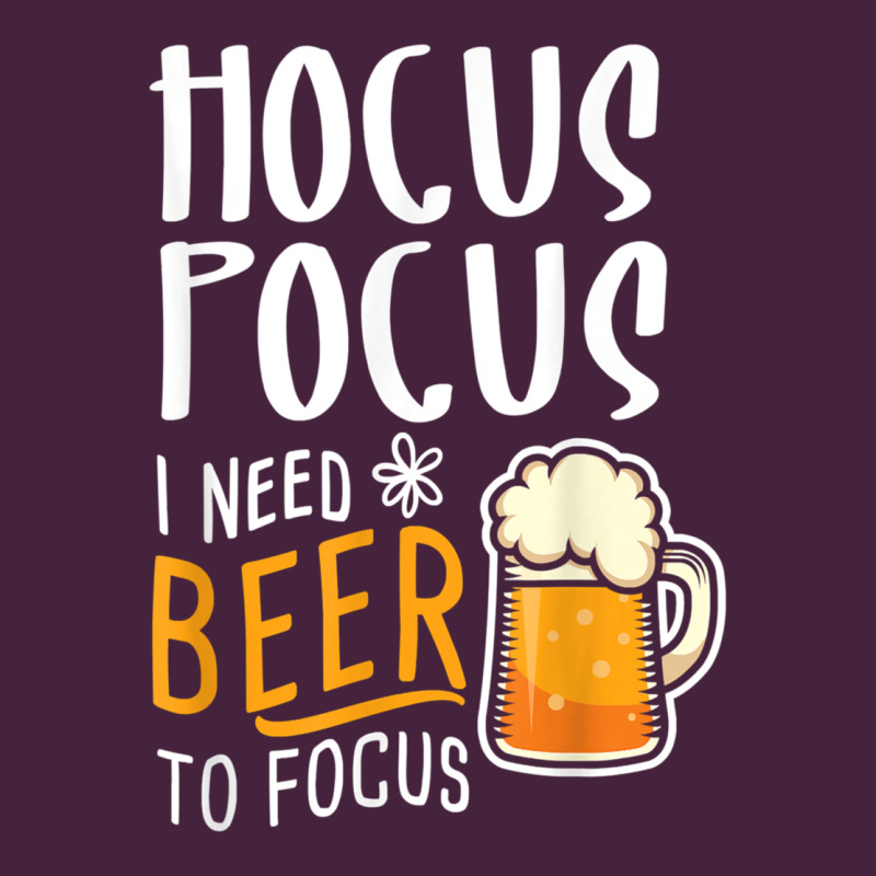 Hocus Pocus I Need Beer To Focus Funny Halloween Witch 1 Long Sleeve Tee by InspiraDesign | Teevron