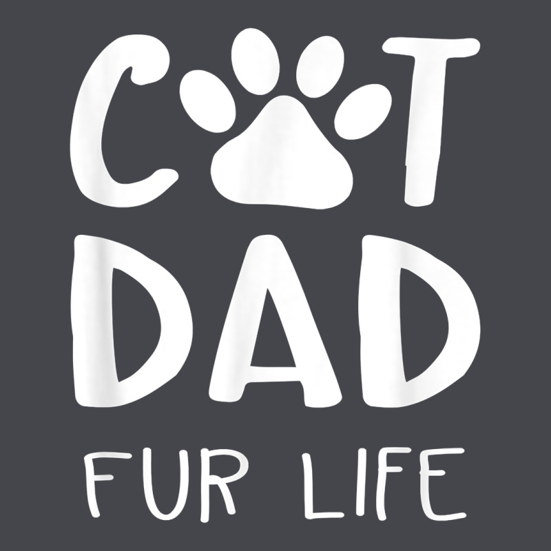 Funny Cat Dad Fathers Day Gift Shirt Fur Life Cat Tee Long Sleeve Tee by InspiraDesign | Teevron