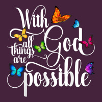 With God All Things Are Possible  Religious Butterfly Art Long Sleeve Tee | Teevron
