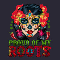 Sugar Skull Woman Proud Of My Roots Vintage Tee | Teevron
