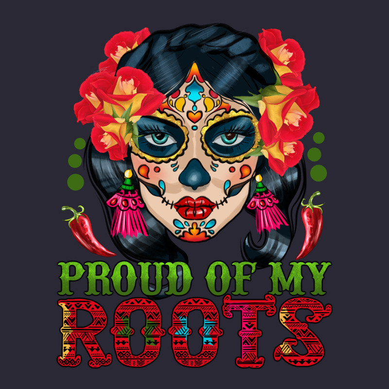 Sugar Skull Woman Proud Of My Roots Vintage Tee by BundleAndBundleShop | Teevron