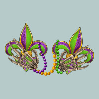 Skeleton Hands Mardi Gras Heavy Core Tee | Teevron