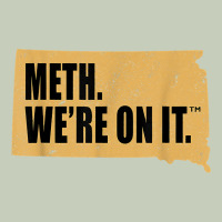 Mens Meth We're On It South Dakota Anti Drugs Campaign Vintage T Shirt Long Sleeve Tee | Teevron