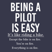 Funny Pilot Gift Being A Pilot Is Easy Long Sleeve Tee | Teevron