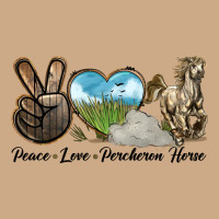 Peace Love Percheron Horse Vintage Hoodie | Teevron