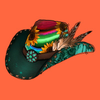 Aztec Sunflower Cowboy Hat Premium Hoodie | Teevron