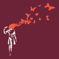 Banksy Headshot Butterfly Long Sleeve Tee | Teevron