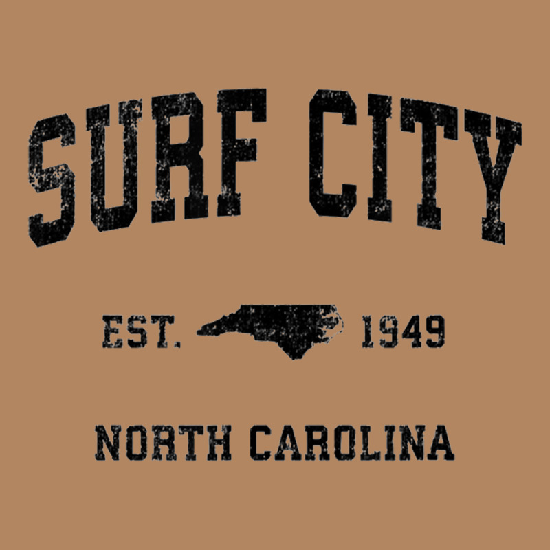 Surf City North Carolina Nc Vintage Sports Design Black Prin Long Sleeve Tee by StudioElite | Teevron