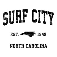 Surf City North Carolina Nc Vintage Sports Design Black Prin | Teevron
