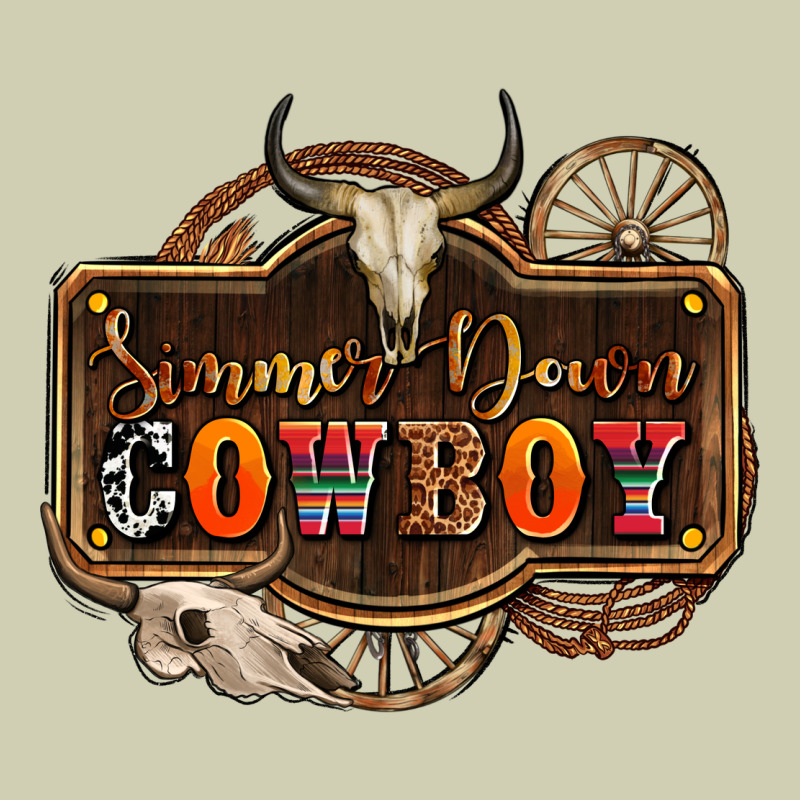 Simmer Down Cowboy Olivia Heavy Core Tee by OliviaCreatesArt | Teevron