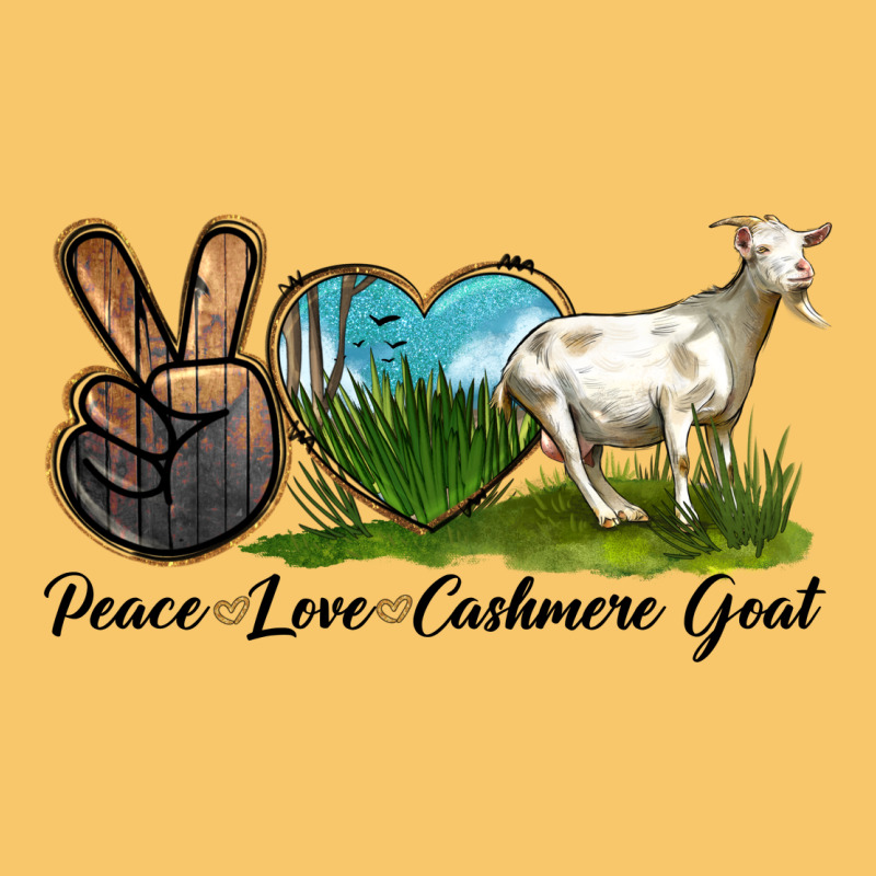 Peace Love Cashmere Goat Vintage Hoodie by LillyAllenDesigns | Teevron