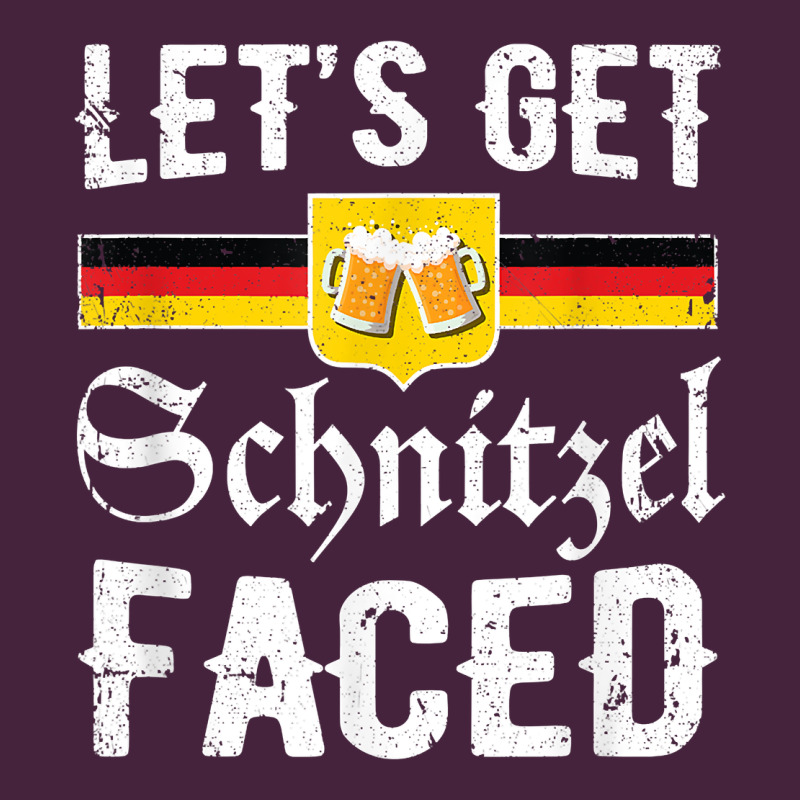 Lets Get Schnitzel Faced Men Women Vintage Oktoberfest T Shirt Long Sleeve Tee by StudioElite | Teevron