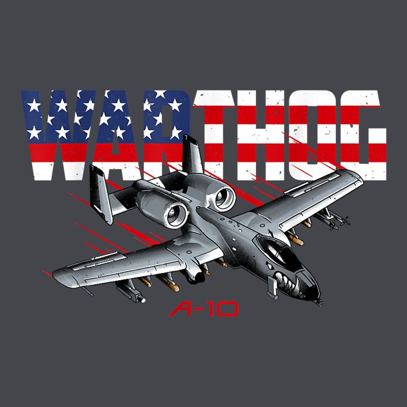 Military Airplane A-10 Warthog American Flag Long Sleeve Tee by StudioElite | Teevron