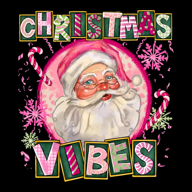 Pink Christmas Vibes Santa Ladies Tee by FaDigitalArtStudio | Teevron