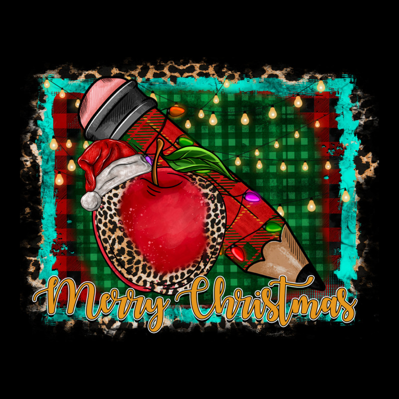 Merry Christmas Teacher Long Sleeve Tee by CowhideDigitalArt | Teevron