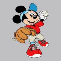 Micky-playing-baseball-cartoon-illustration-- Long Sleeve Tee | Teevron