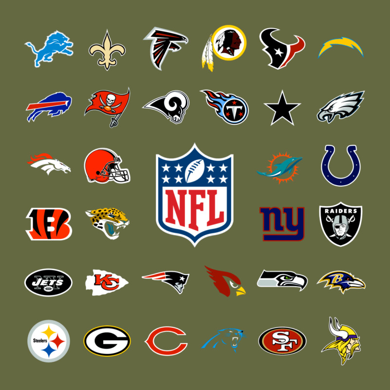 American Football Team Collage    Wall Art Long Sleeve Tee by PixelFlow | Teevron